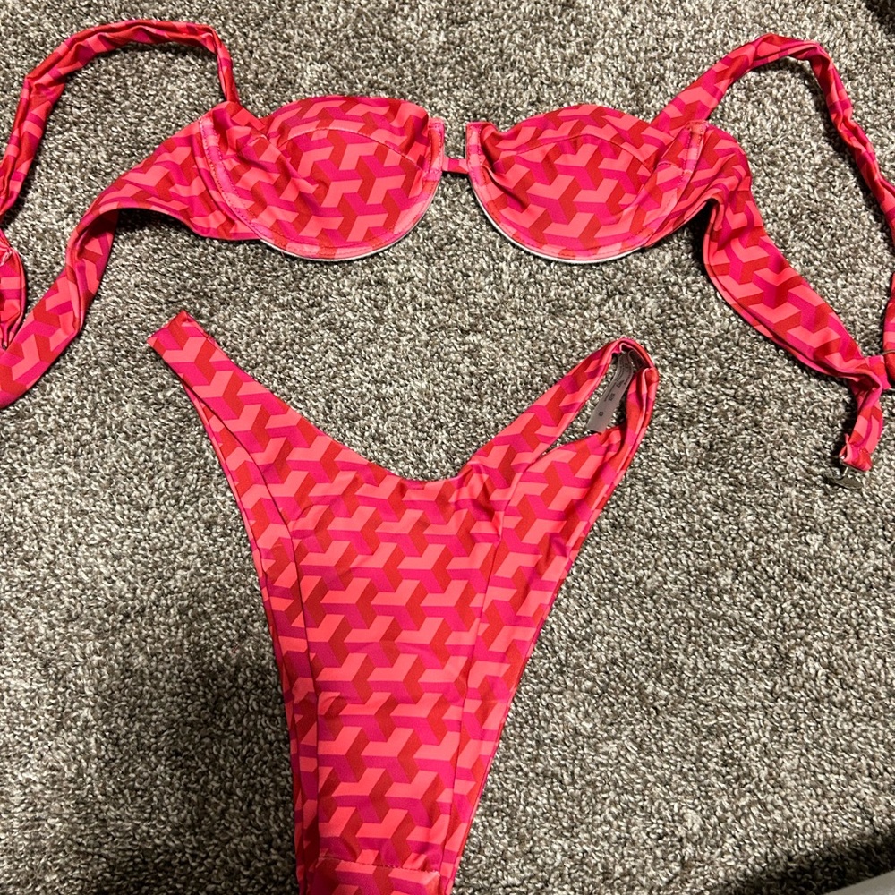 Stylish Pink Bikini Set